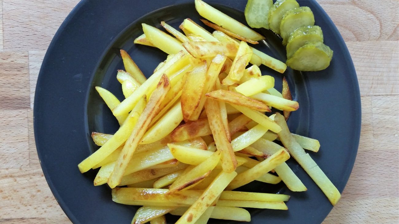 Let’s fry delicious potato in ghee