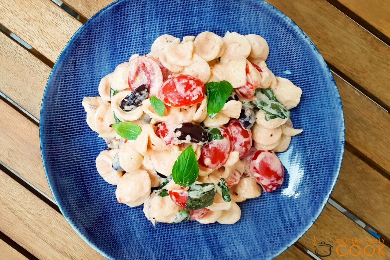 Summer Orecchiette with Goat Cheese