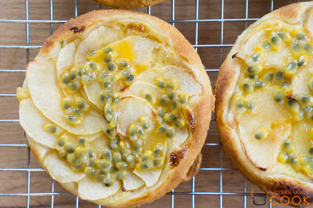 Apple and Passion Fruit Tartlets