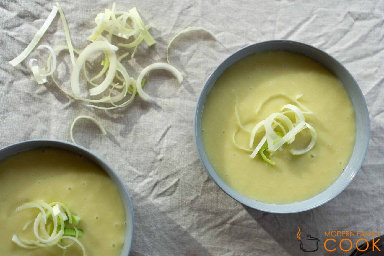 Vichyssoise — французский суп из лука-порей и картофеля