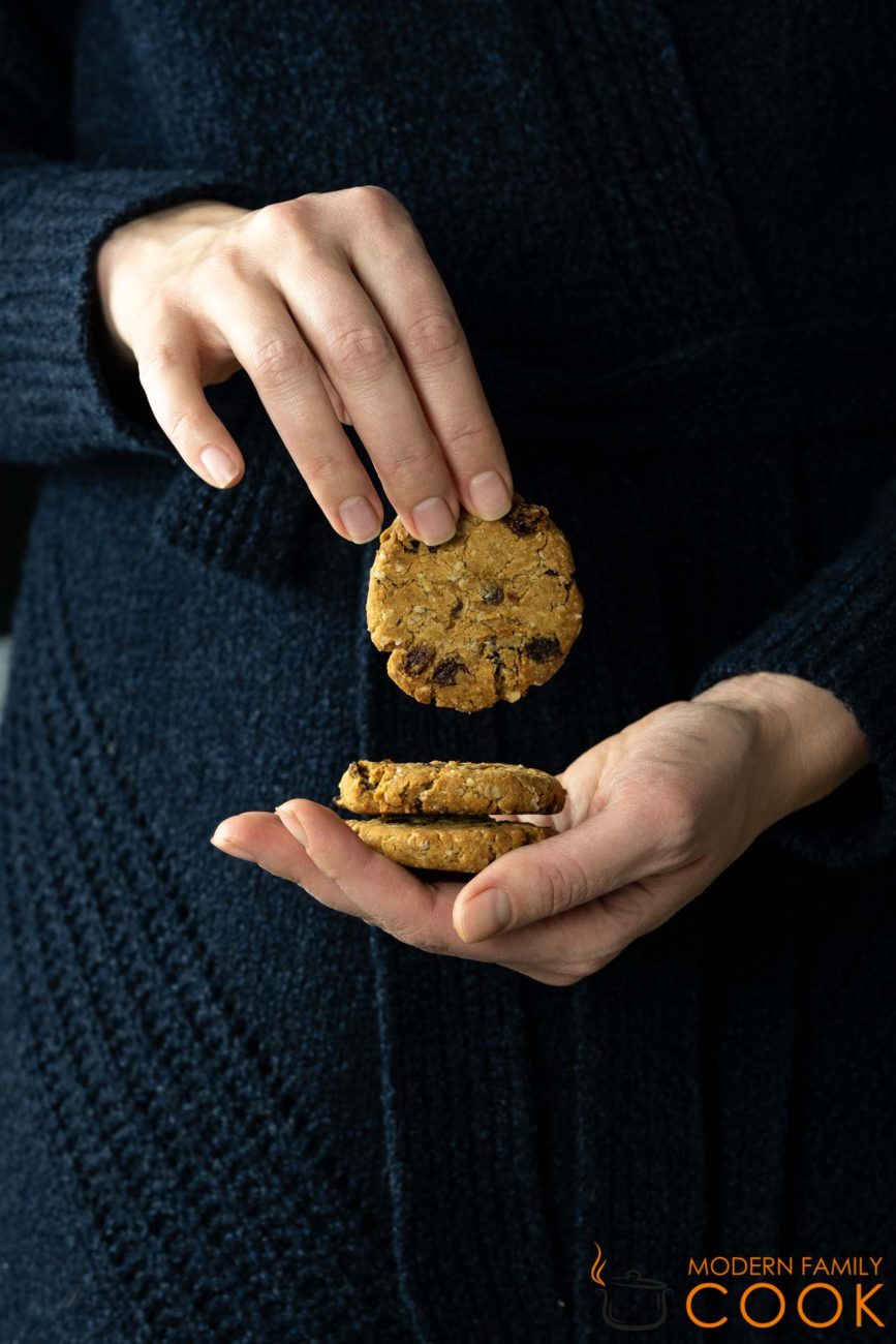 Oatmeal Raisin Cookies (Gluten-free, Dairy-free)