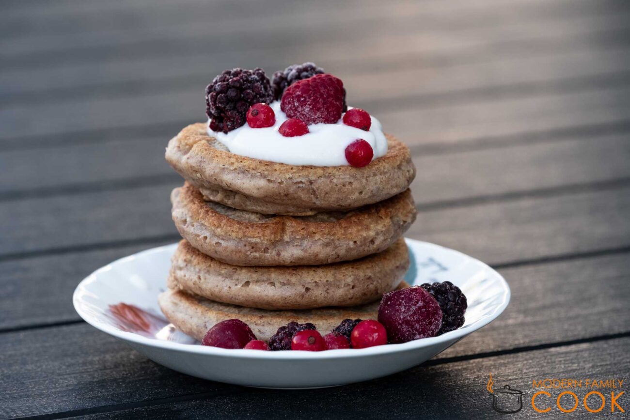 Buckwheat and Nut Pancakes (gluten-free, dairy-free, sugar-free)