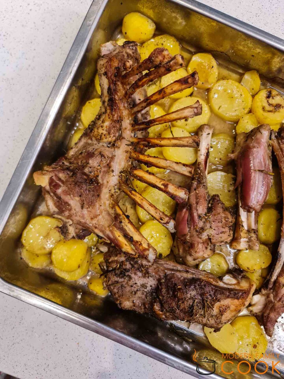 Lemon Lamb and Goat Ribs in the Oven