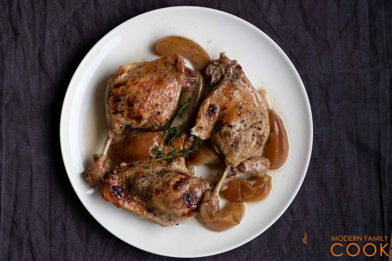 Duck Legs with Apples