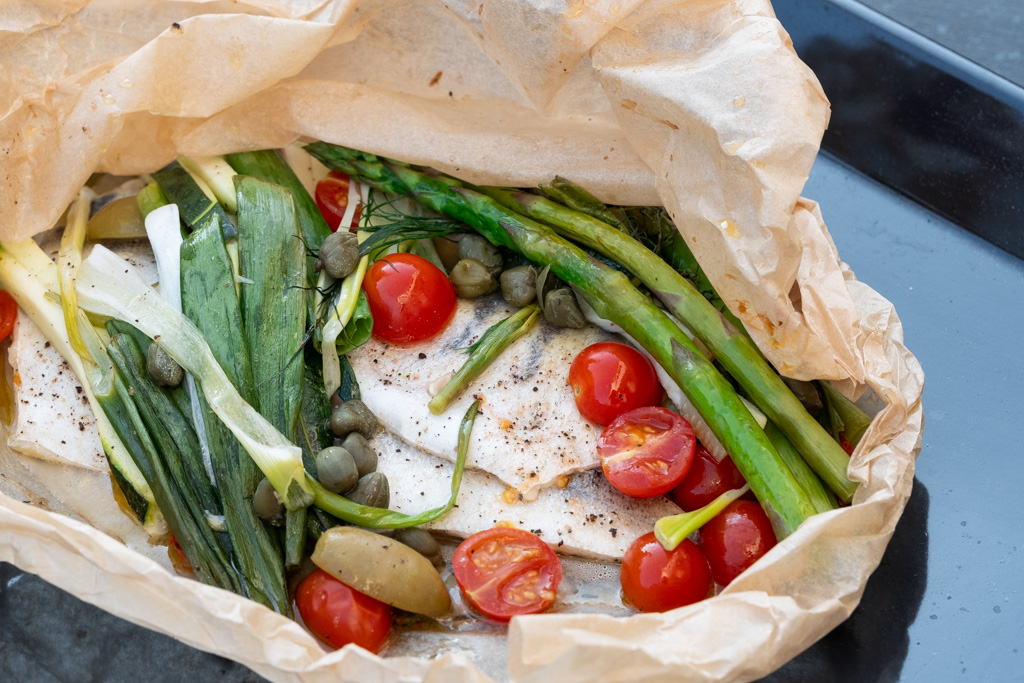 Fish En Papillote, AKA Fish In Parchment Paper