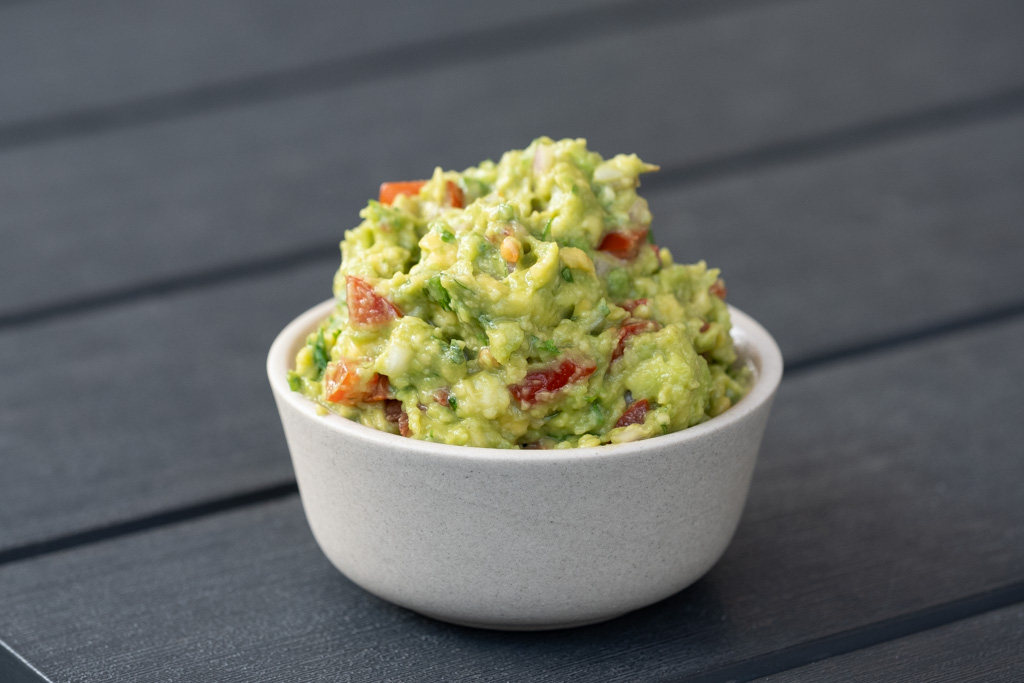 Guacamole with Tomatoes and Onions